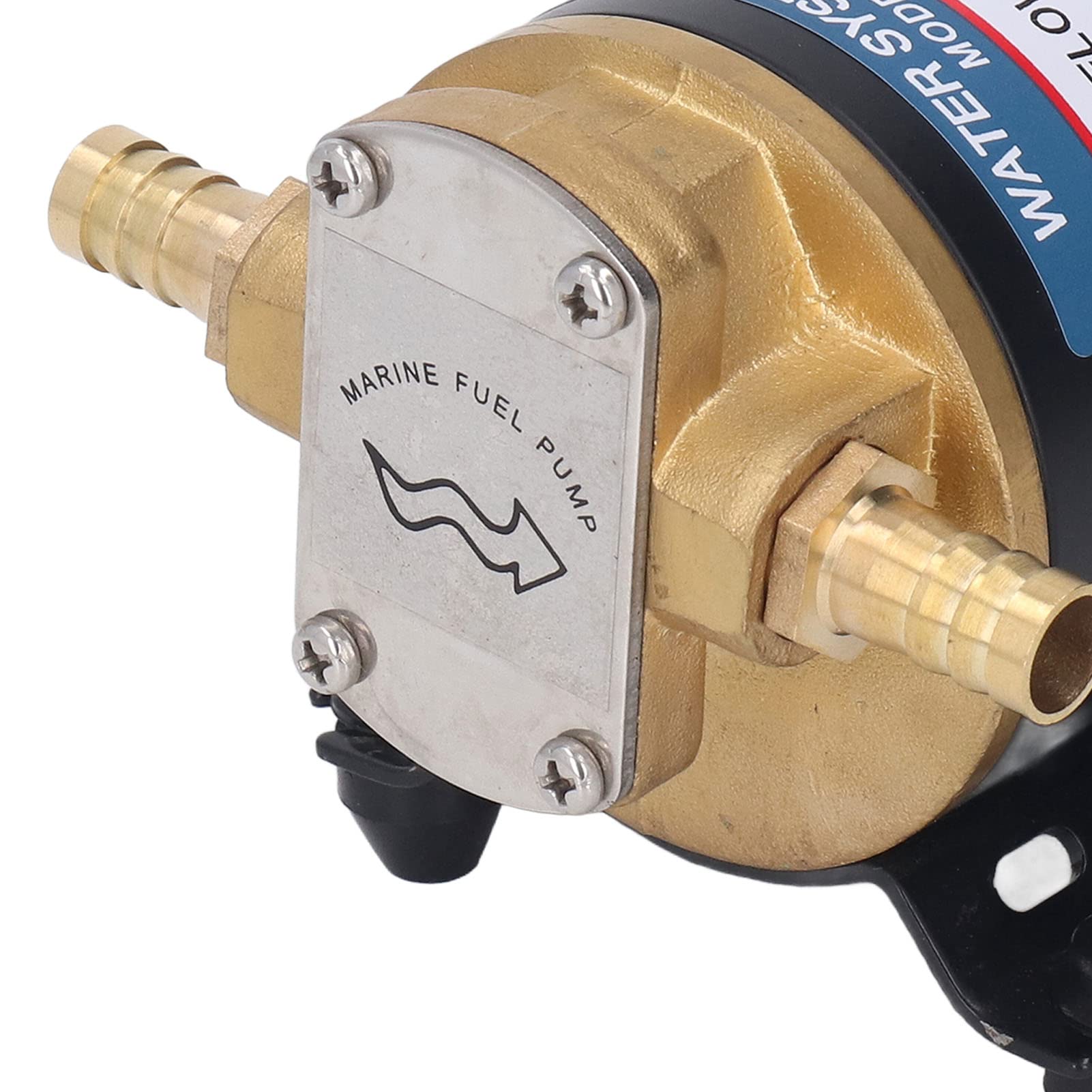 Pompe à Palettes Deosdum 24V Pompe à Liquide électrique Auto-amorçante Pompe à Engrenages à Turbine 2GPM Ascenseur de Décharge de 3 Mètres