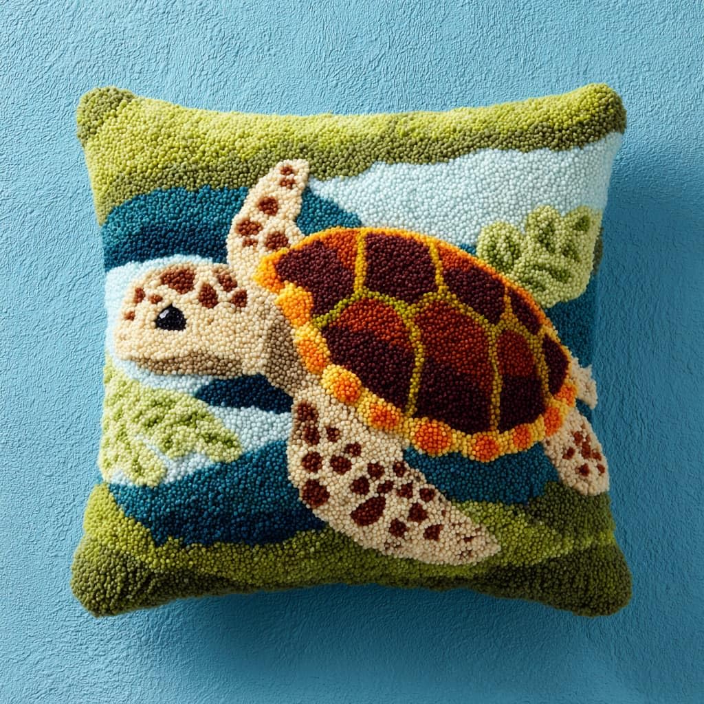 WallustrioaW Latch Hook Kits for Adults,Animals, sea Turtles