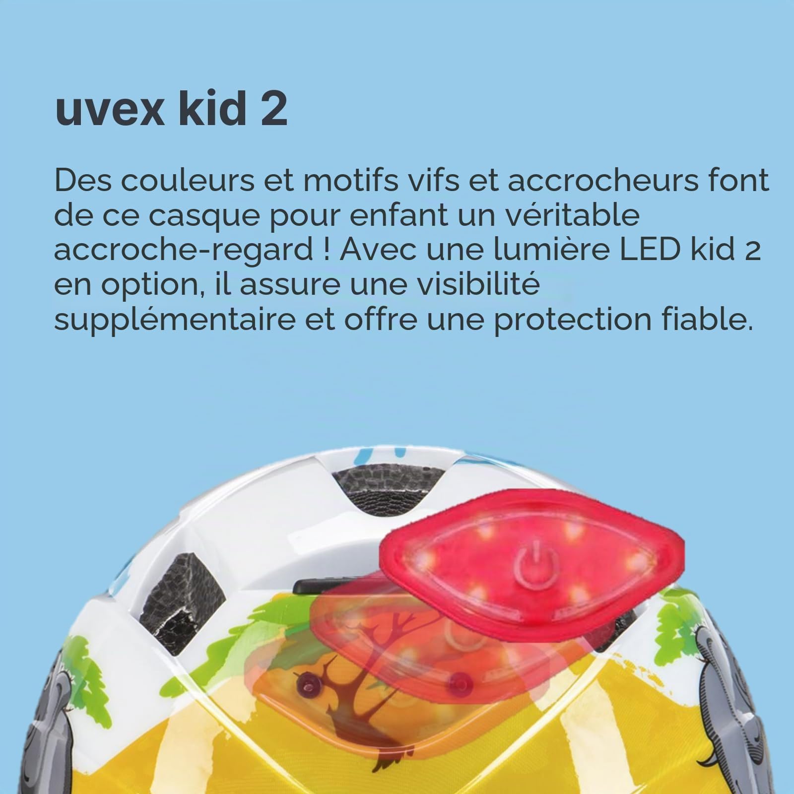 uvex Kid 2 - Casque de vélo léger pour Enfants - réglage de la Taille Individuel - Doublure Lavable