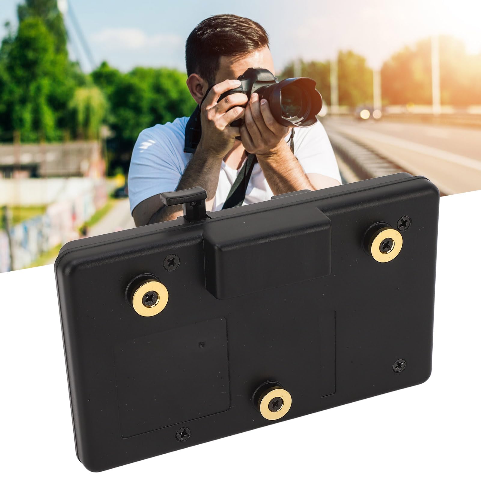 Placa Adaptadora de Batería de Montaje en V con Convertidor de 3 Pernos Anton Bauer, Compacta y Portátil, para Cámaras, Monitores y EVF