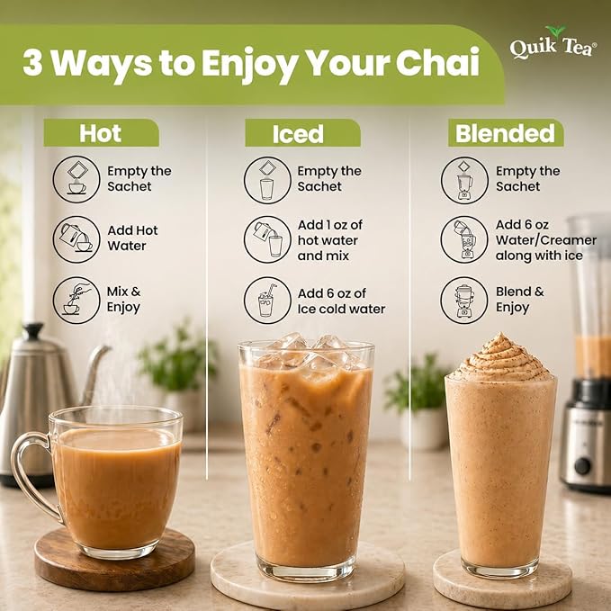 Mezcla de Té Chai Instantáneo Limoncillo 10 Sobres miniatura 7