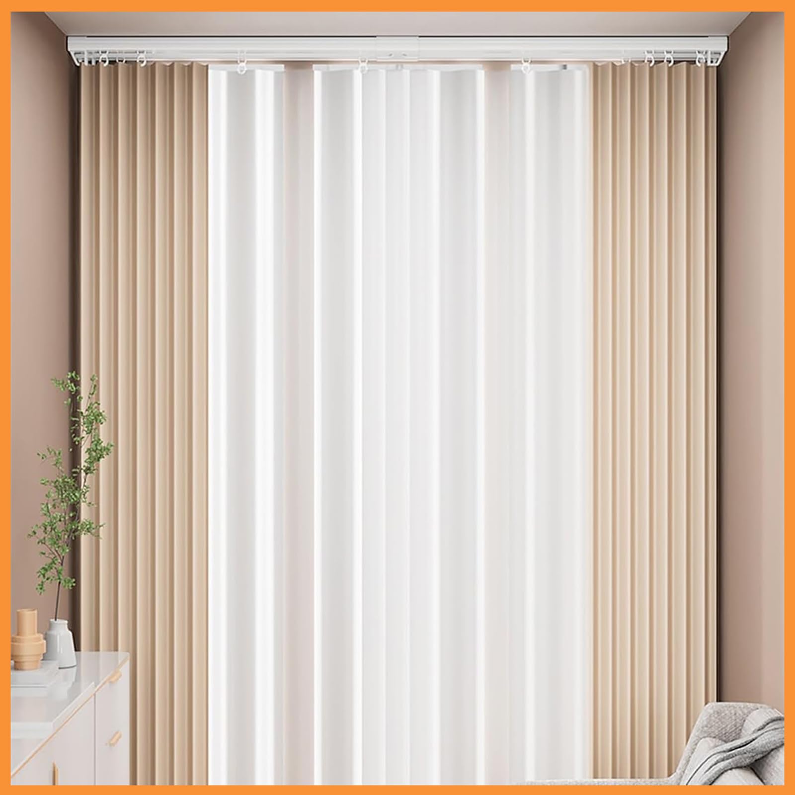 Aluminiowy karnisz sufitowy, łatwy montaż, 250 cm, białe wykończenie, idealny do salonu, sypialni, szpitala, trwały i stylowy design