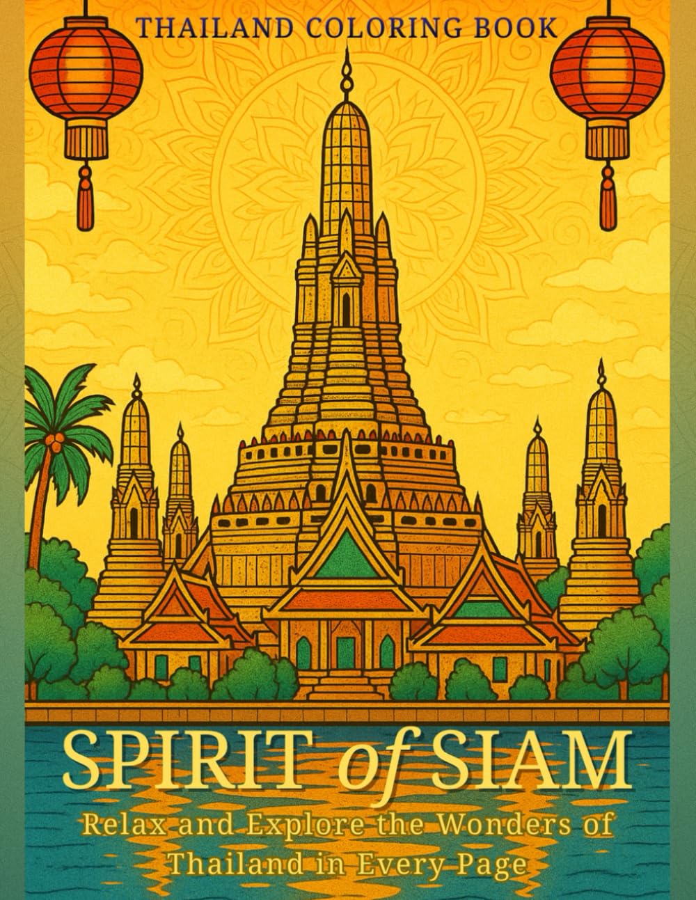 Thailand Coloring Book – 50 Beautiful Scenes to Relax and Explore: Temples, Elephants, Festivals & Tropical Paradise Scenes for Mindful Coloring and Travel Inspiration