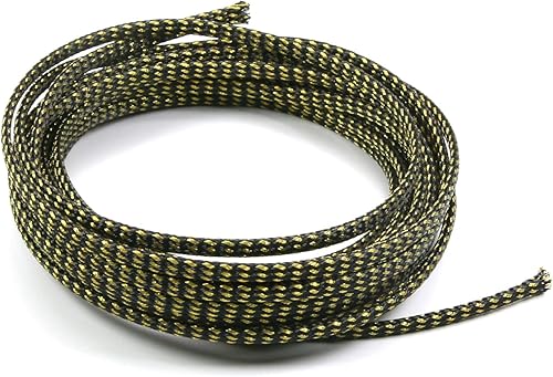 Miniatura 20 de Othmro Fundas de cable trenzadas flexibles de PET de 16.4 pies de longitud, 0.62 pulgadas de ancho, fundas de malla de alambre flexibles para TV,