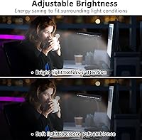 Vista 5 de Luz de soporte de música, luces de piano con clip, 9 luces LED de orquesta, lámpara de libro para músico, totalmente ajustable, sin parpadeo