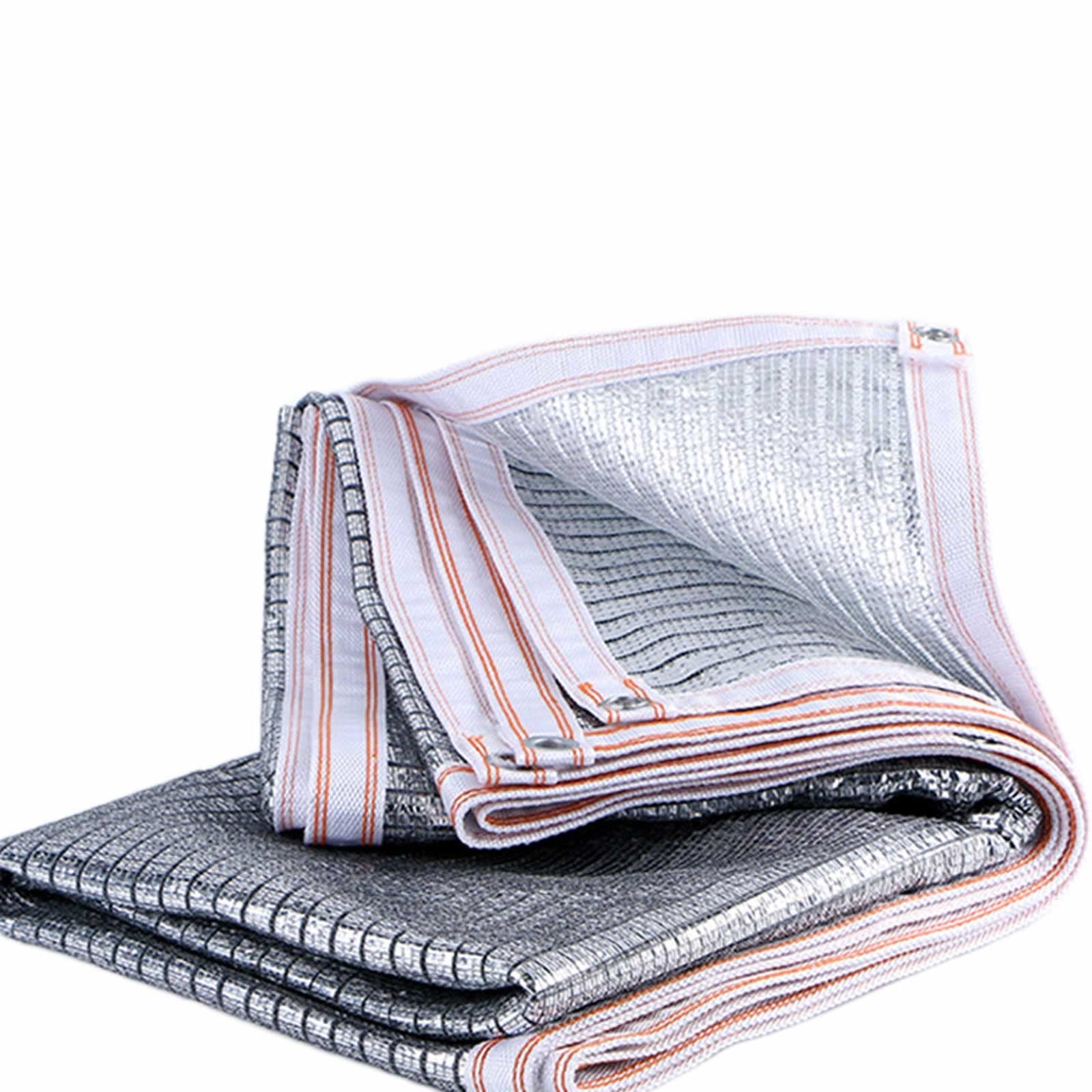 GLDYTVF 9.8x19.7ft Silver Aluminet Shade Cloth UV Resistant Sunblock Net for Greenhouse Parking Garden Kennel Reflective Mesh Tarp with High Visibility