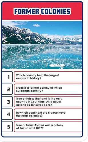 Top Trumps Países y banderas Juegos de preguntas - Trivia Quiz - Juegos para niños para aprender - Grandes juegos de viaje y juegos de viaje por