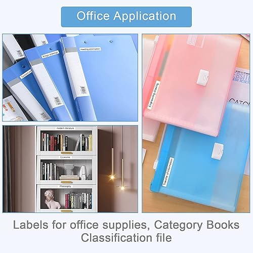 Miniatura 5 de Absonic Tze211 Tz 0.236 in 0.23" cinta blanca laminada compatible con Brother Tze-211 Tz-211 Tz211 P Touch cinta de etiquetas Tze 0.236 in 14" negro