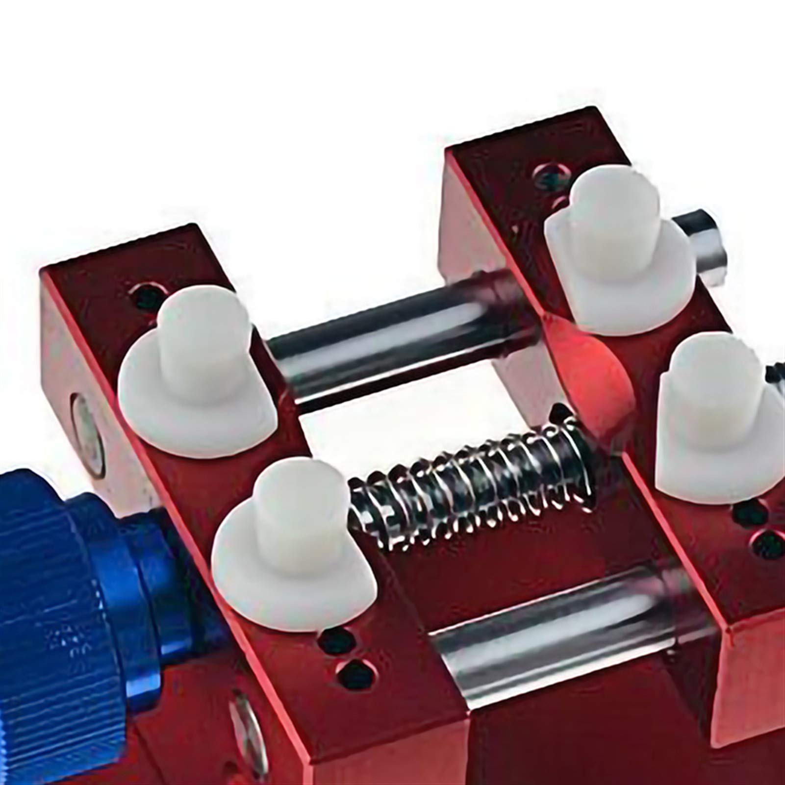 Genérico Herramientas y Kits de reparación Caso Grande de Acero Inoxidable Visore con Soporte de Reloj de Base para Reloj Reparación Metal Ampliado Mesa Abierta Tenedor de reparación de reparación