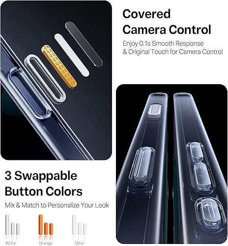 Miniatura 9 de TORRAS Funda magnética de diamante transparente diseñada para iPhone 13iPhone 14, probada en caídas de grado militar compatible con MagSafe Funda