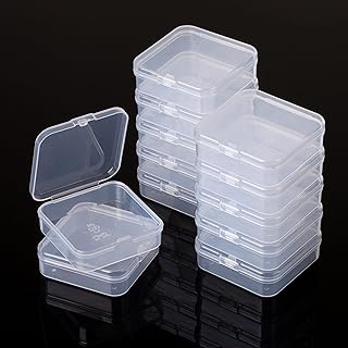 Mr. Pen- Small Plastic Containers, Clear, 12 pcs, Small Bead Organizer, Small Containers for Organizing, Bead Containers, ...