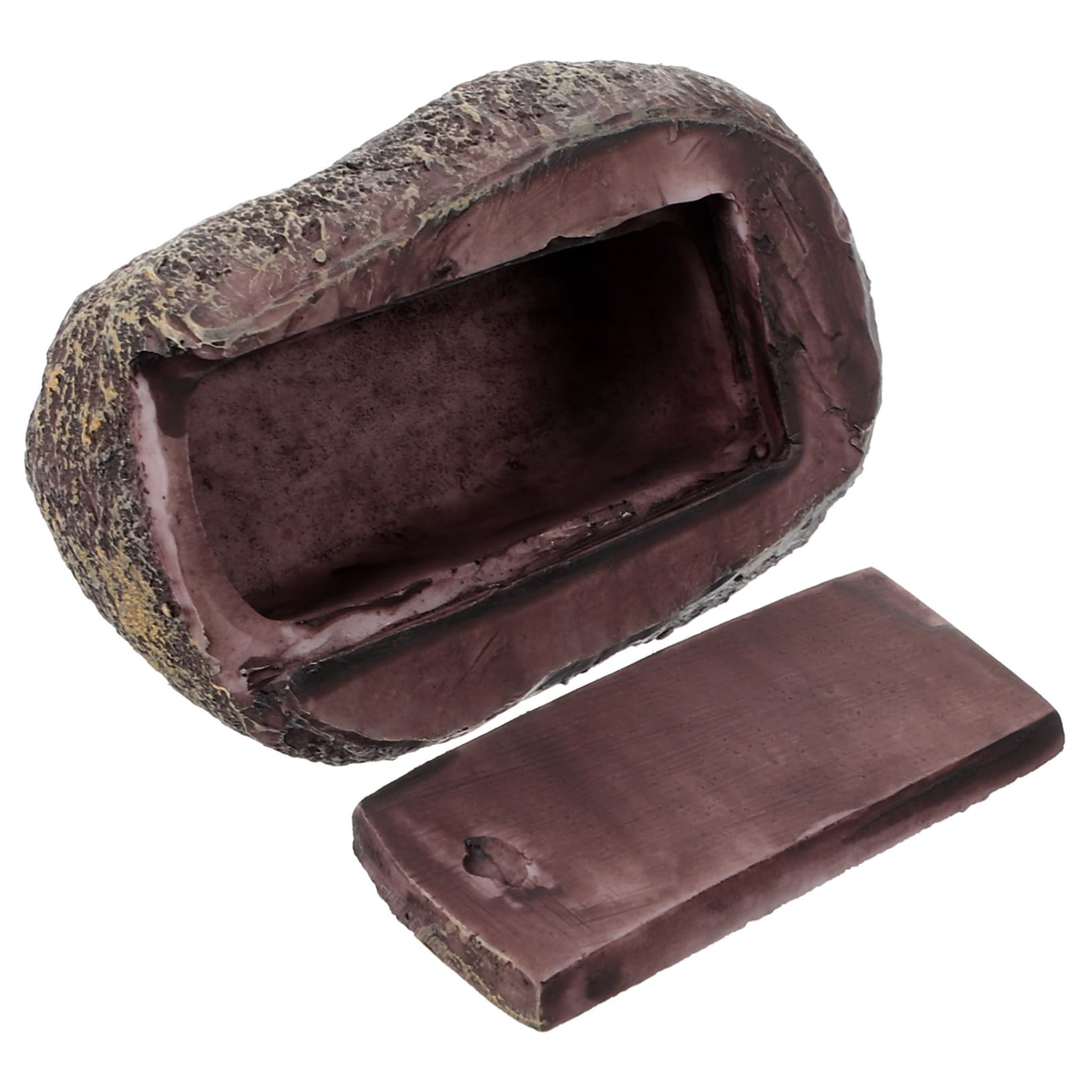 5 Pièces Boîte de Rangement de Pierre Simulée pour Extérieur Cache Clé Décoratif pour Jardin Espace Extérieur pour Garder Vos