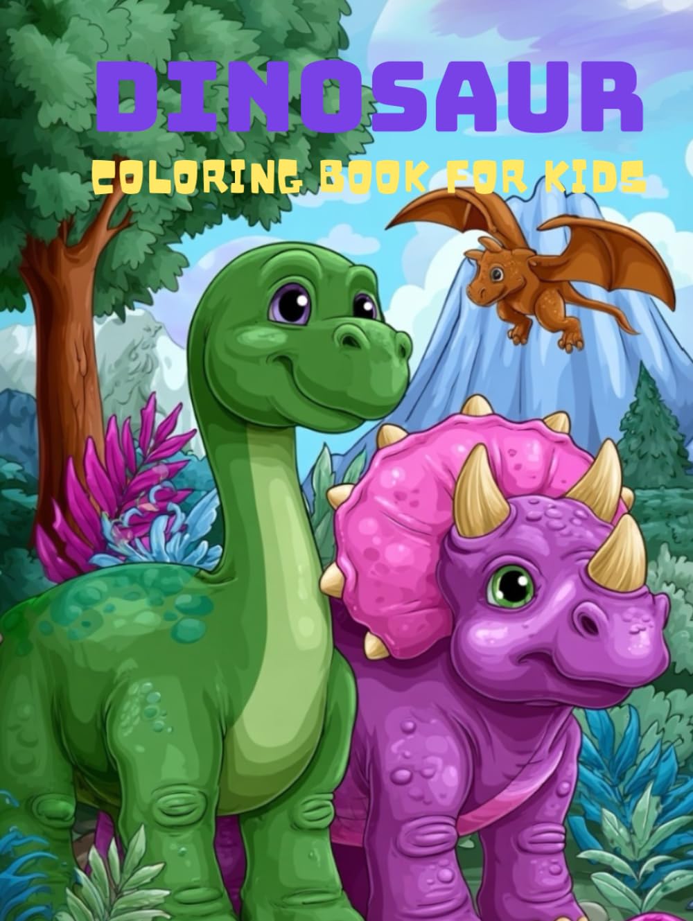 Dinosaur Life Coloring Book for Kids: Cute Dino Hobbies, Jobs, Seasons & Family Fun (Ages 3+)