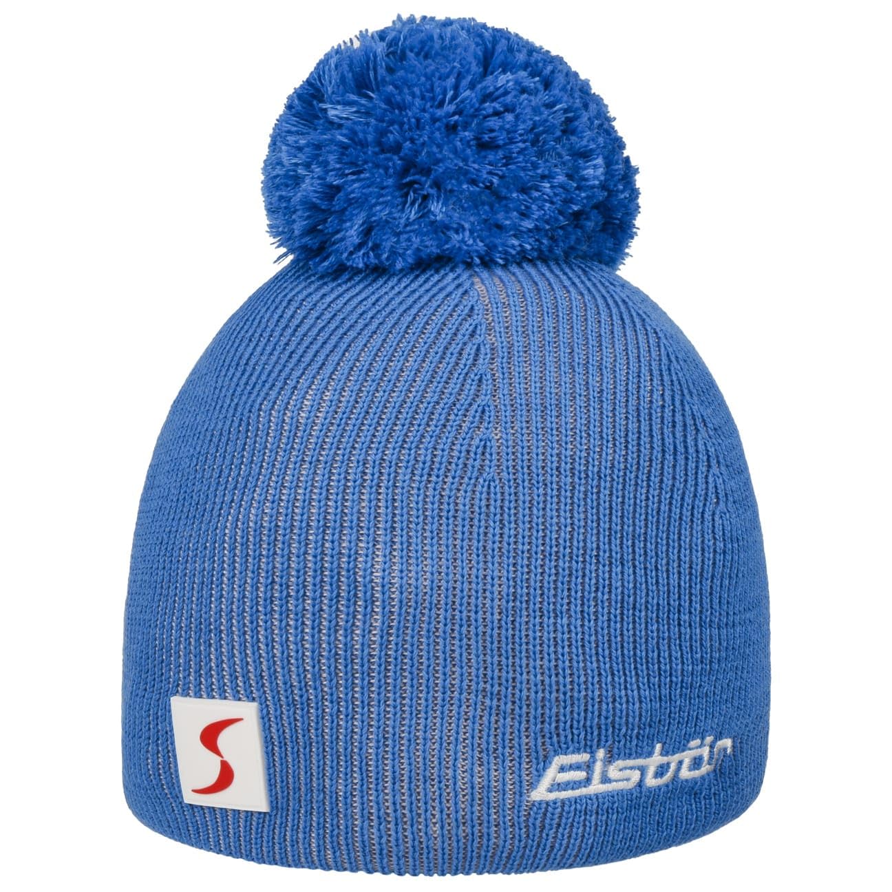 Eisbär Pompon Skipool Beanie Hat ski Pompom (One Size - Blue)