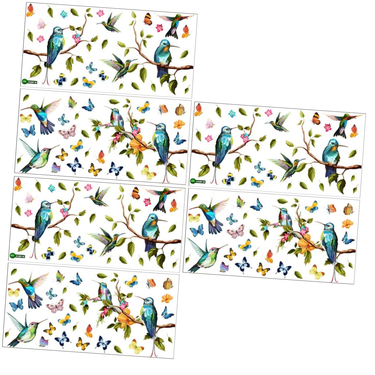 ABOOFAN 3 Set Finestra Ornamenti Primavera Uccelli Finestra Aggrappa Farfalla Alert Adesivi Anticollisione A Forma Di Adesivo Primavera Aggrapparsi