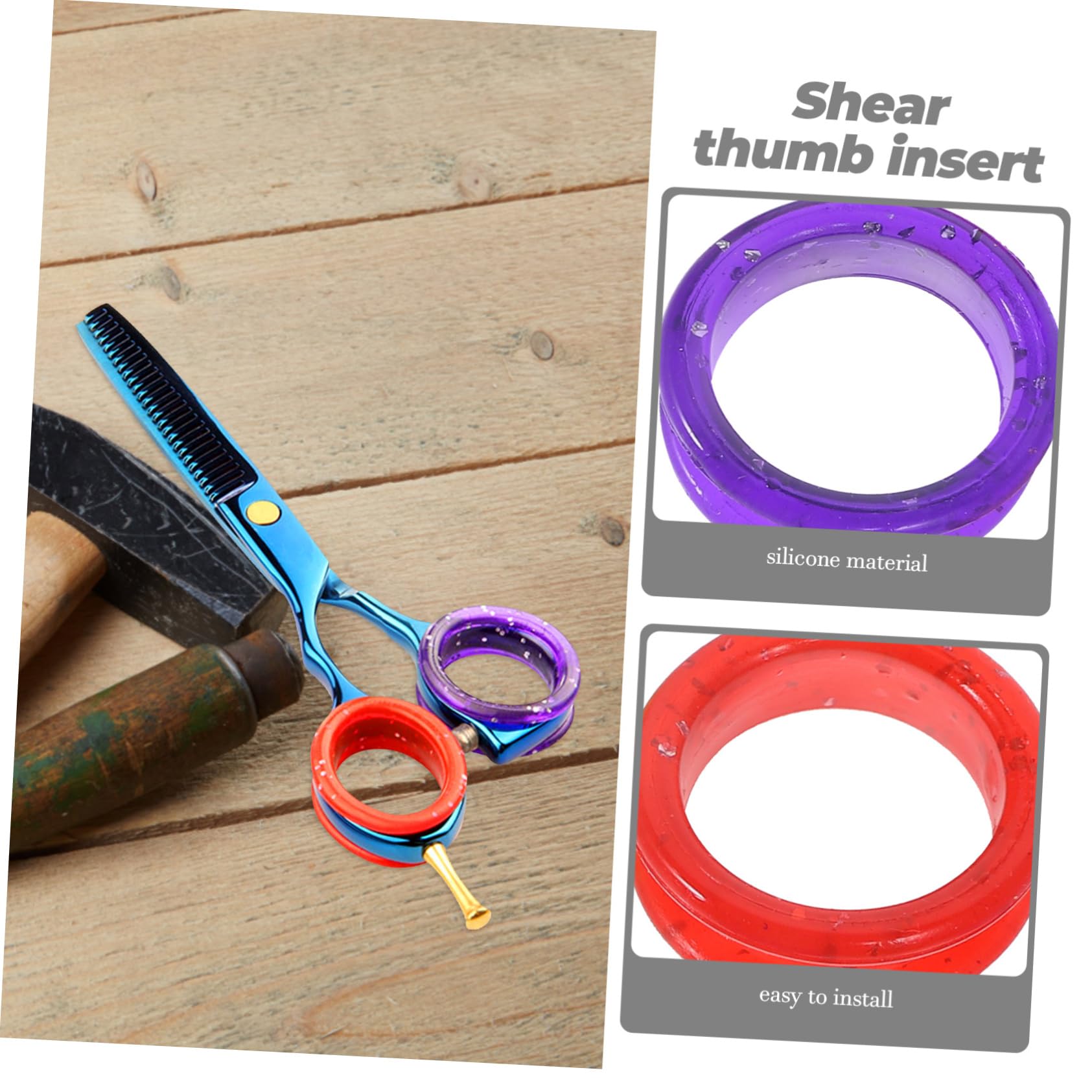 BESPORTBLE 100pezzi Silicone Colorati Per Forbici Da Toelettatura Per Comfort e Delle Per Parrucchieri e Amanti Degli Animali Domestici