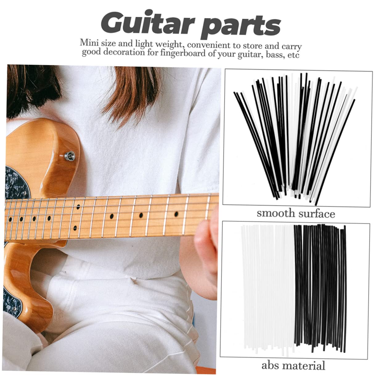 GLSTOY Guitar Fretboard Accessories Set 200pcs Inlay Dots Handmade for Guitar Players