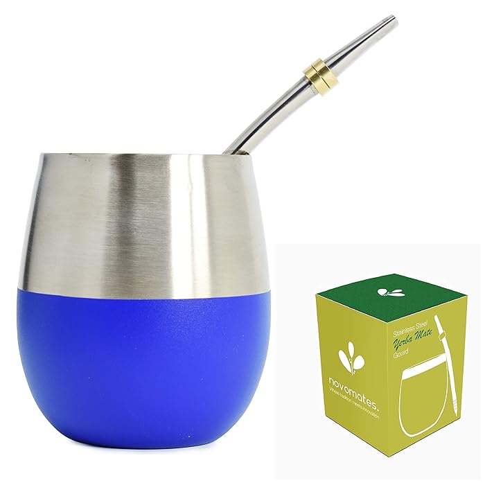Buy Novomates [New] Yerba Mate Cup Best Yerba Mate Set Includes