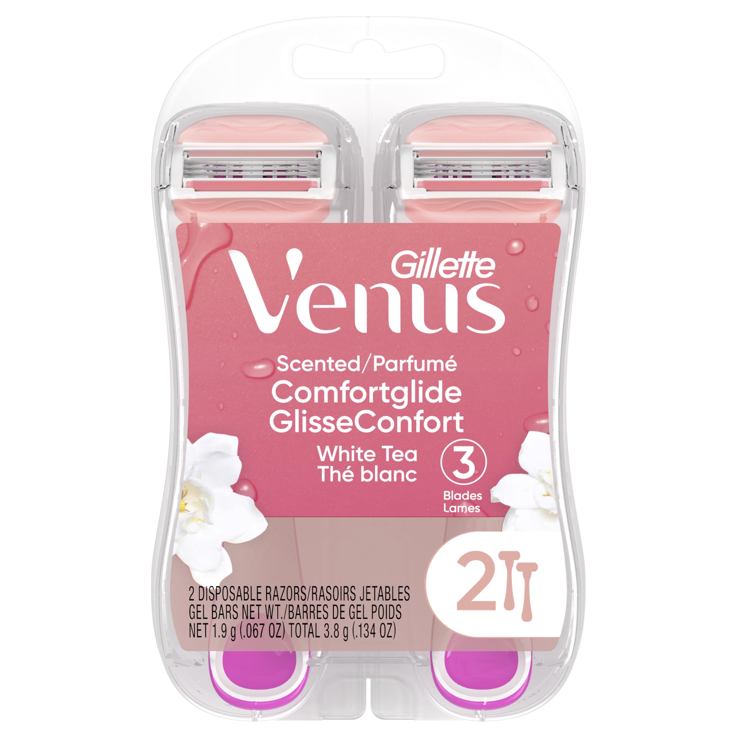 Gillette Venus White Tea Razors - 2 Count -6