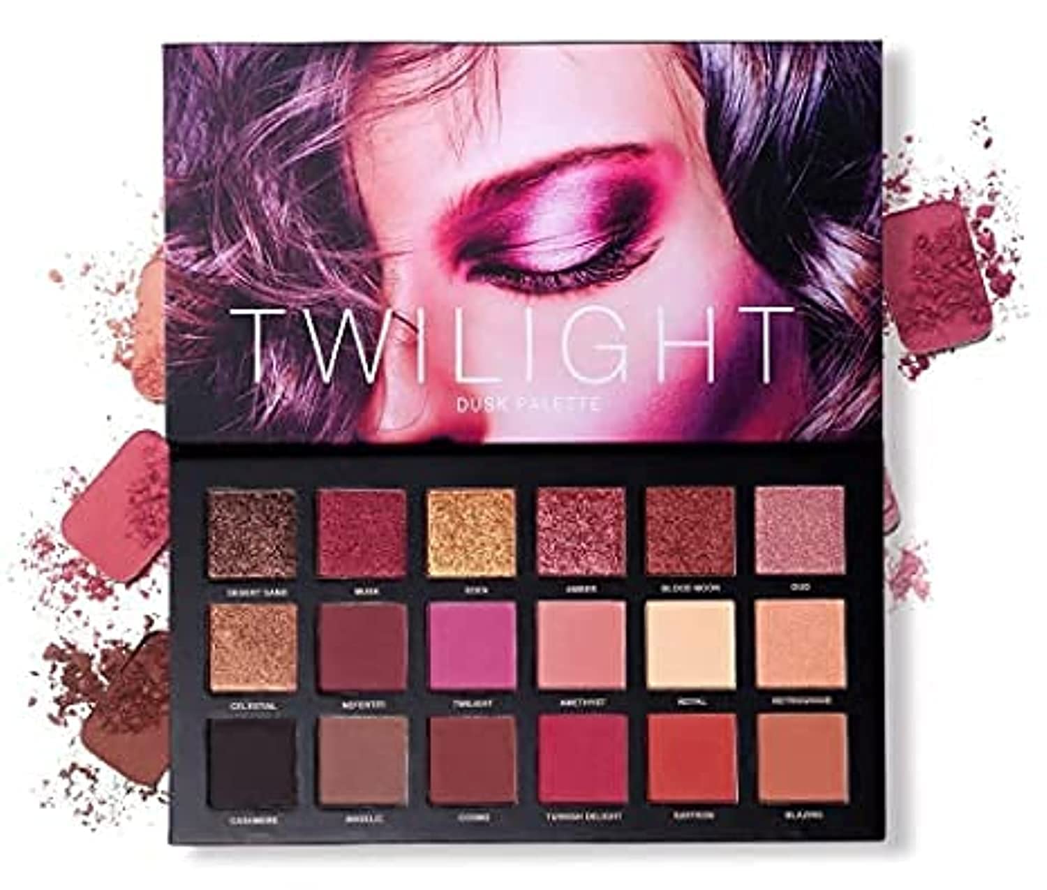 Scent House New Nude Eyeshadow Palette Makeup Set, Matte Shimmer Glitter Pressed Pearl All Highly Pigmented Blending Powder, Natural Velvet Texture Eye Shadow Kit (ROSE)