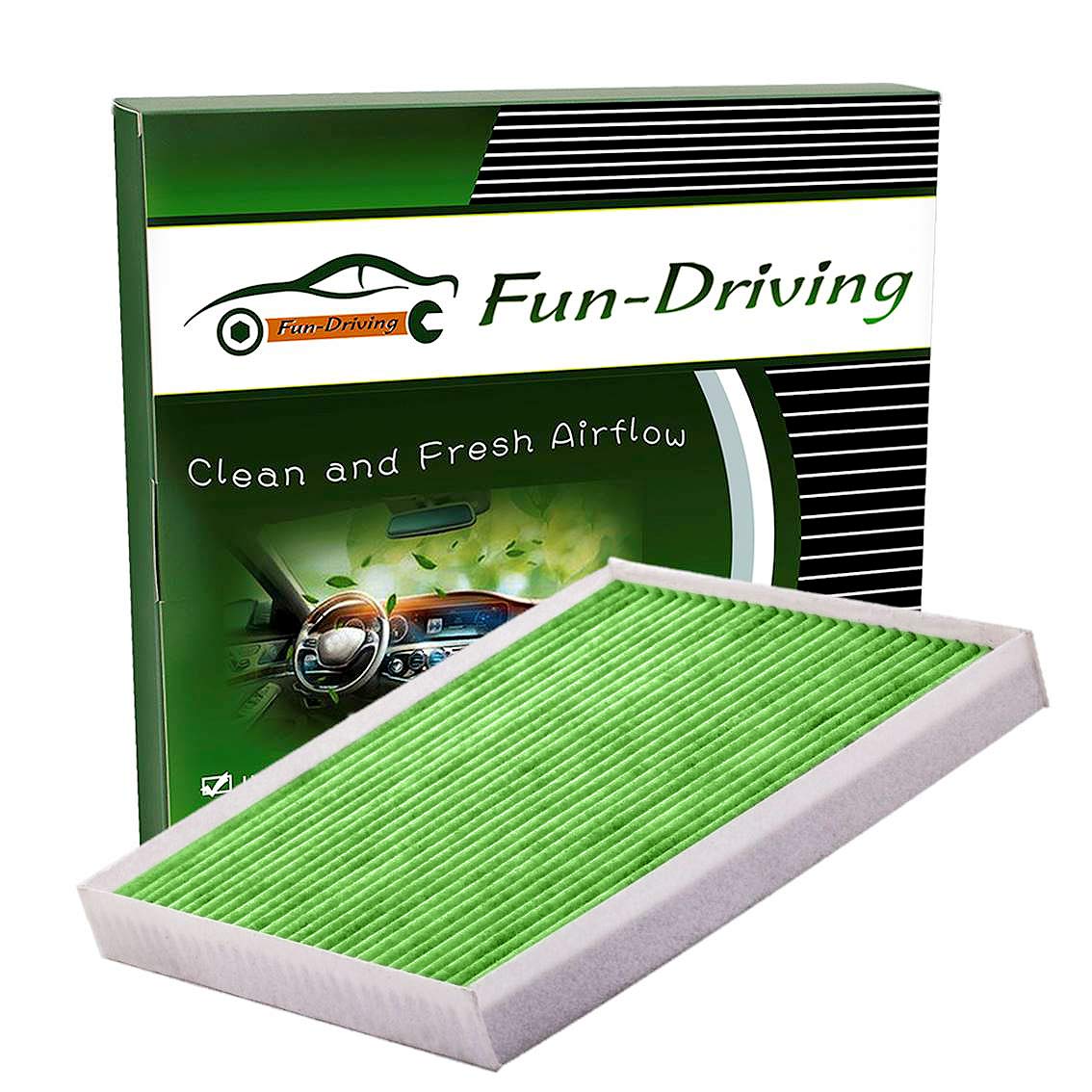 FD160 Cabin Air Filter for Tucson (16-21),Kona (18-22),Veloster(19-21),VELOSTER N (19-21),VENUE(20-22),Sportage (17-22),SELTOS(2021-2022),Soul(20-22),Replace CF12160,Melt-Blown Nonwoven and Charcoal