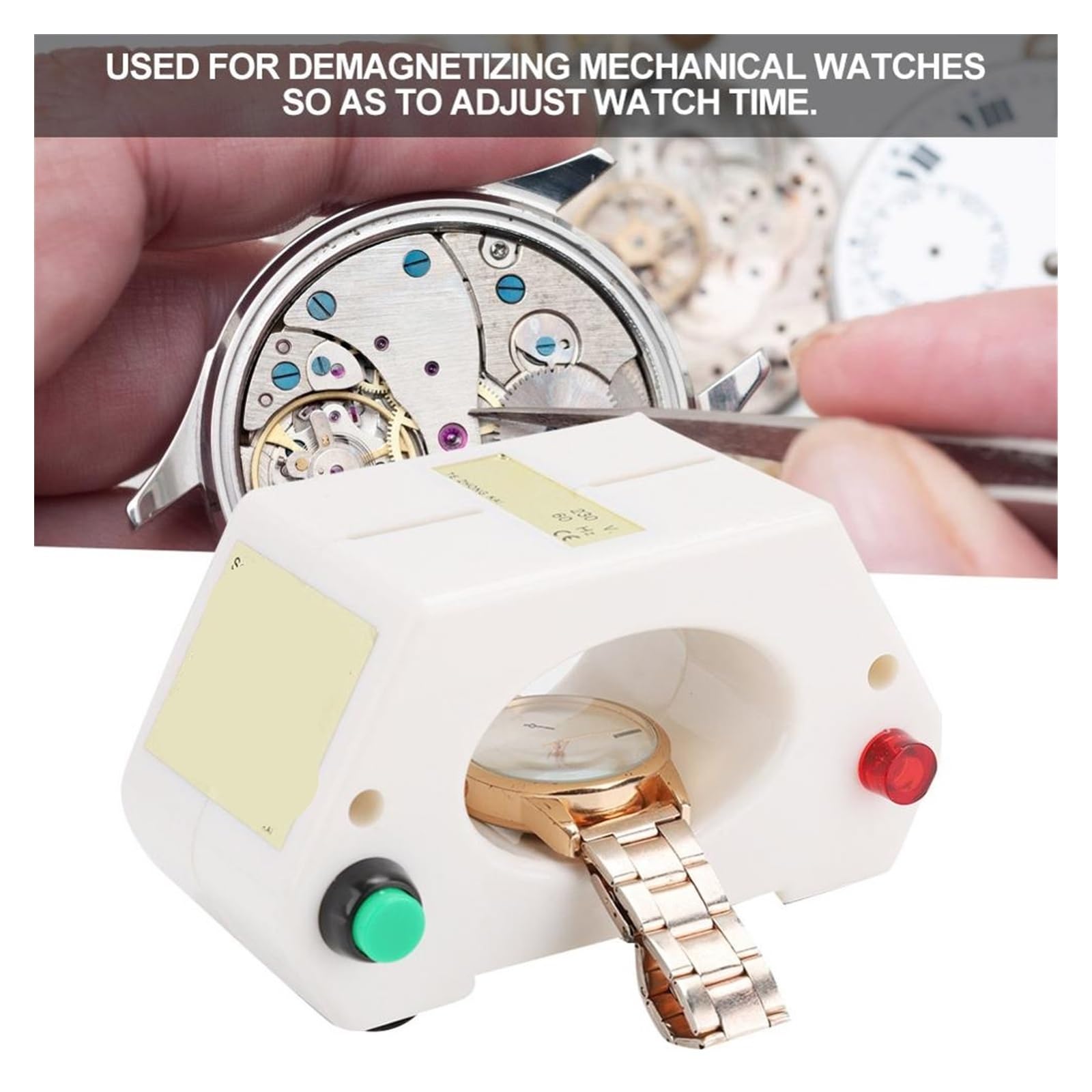 Mechanische Armbanduhr Entmagnetisierer Uhr Entmagnetisierung Uhr Zeiteinstellung Uhrmacher Uhr Reparatur Werkzeug Zubehör