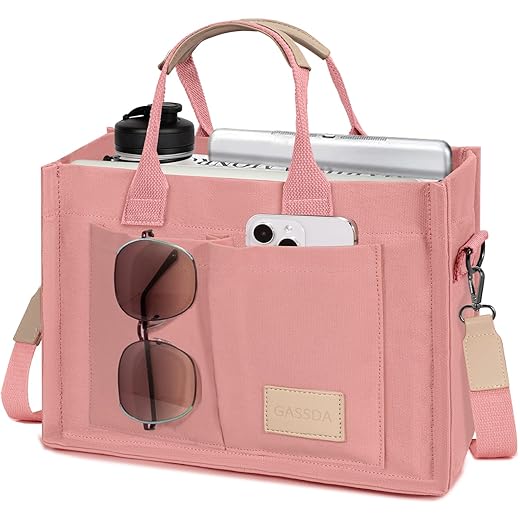 Tote Bags for Women Canvas Tote Purse Crossbody with Pockets Top Handle Shoulder Satchel Bag for Women