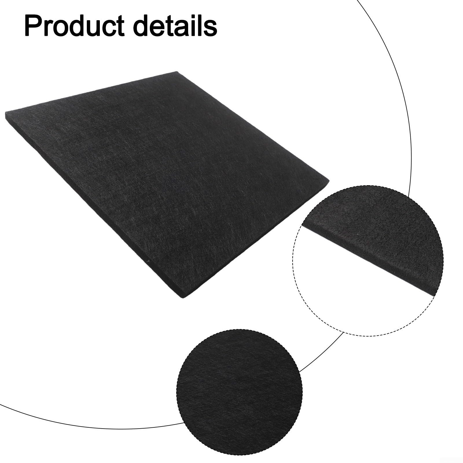 Alanmoship Protector de pared para tablero de dardos, tablero de fieltro de 900 x 900 mm, acolchado de grosor para diana, absorción segura, almacenamiento plegable, color negro, accesorio para sala de — view 7