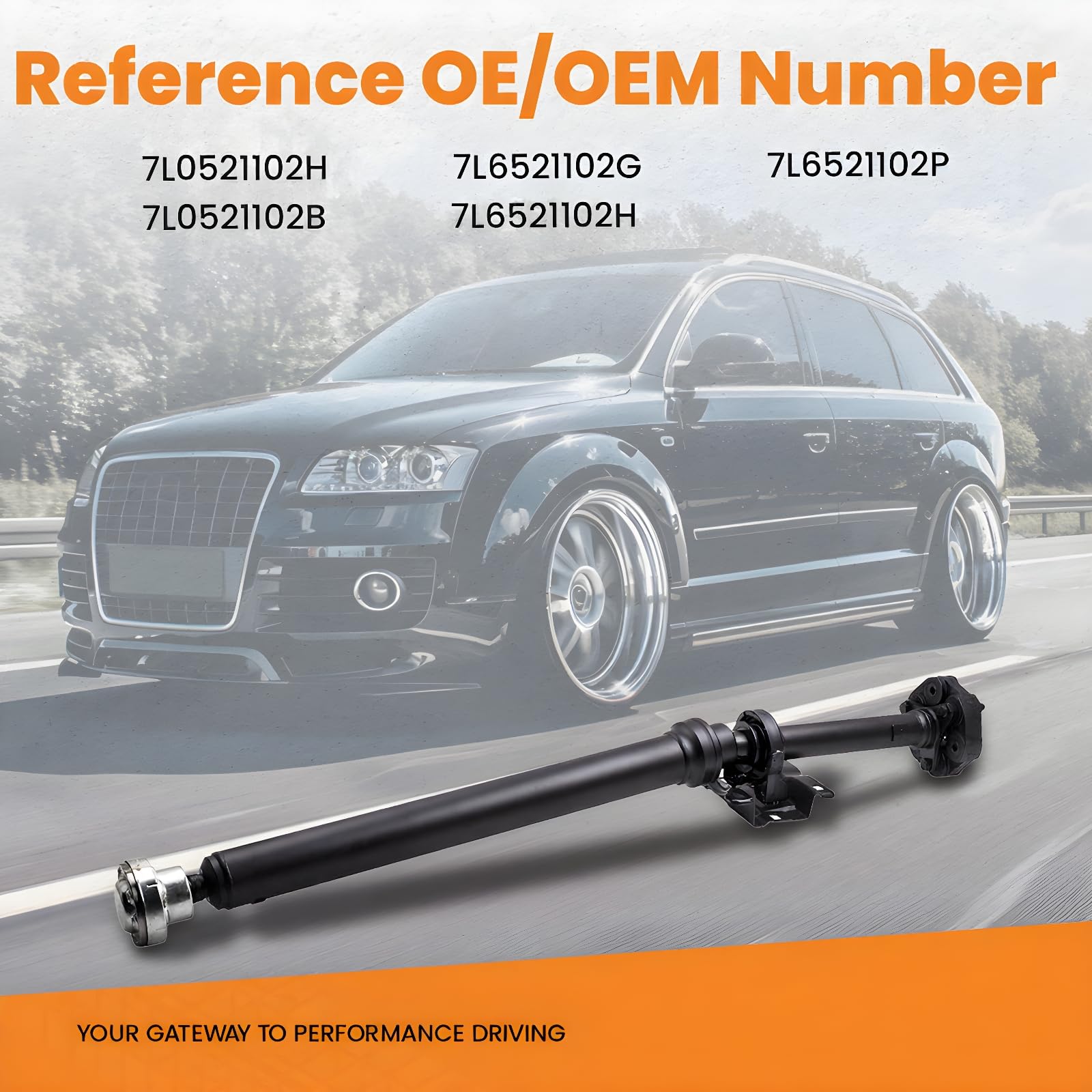 maXpeedingrods Albero Trasmissione Posteriore per VW per Touareg 7L, per Porsche Cayenne 955 7L0521102G