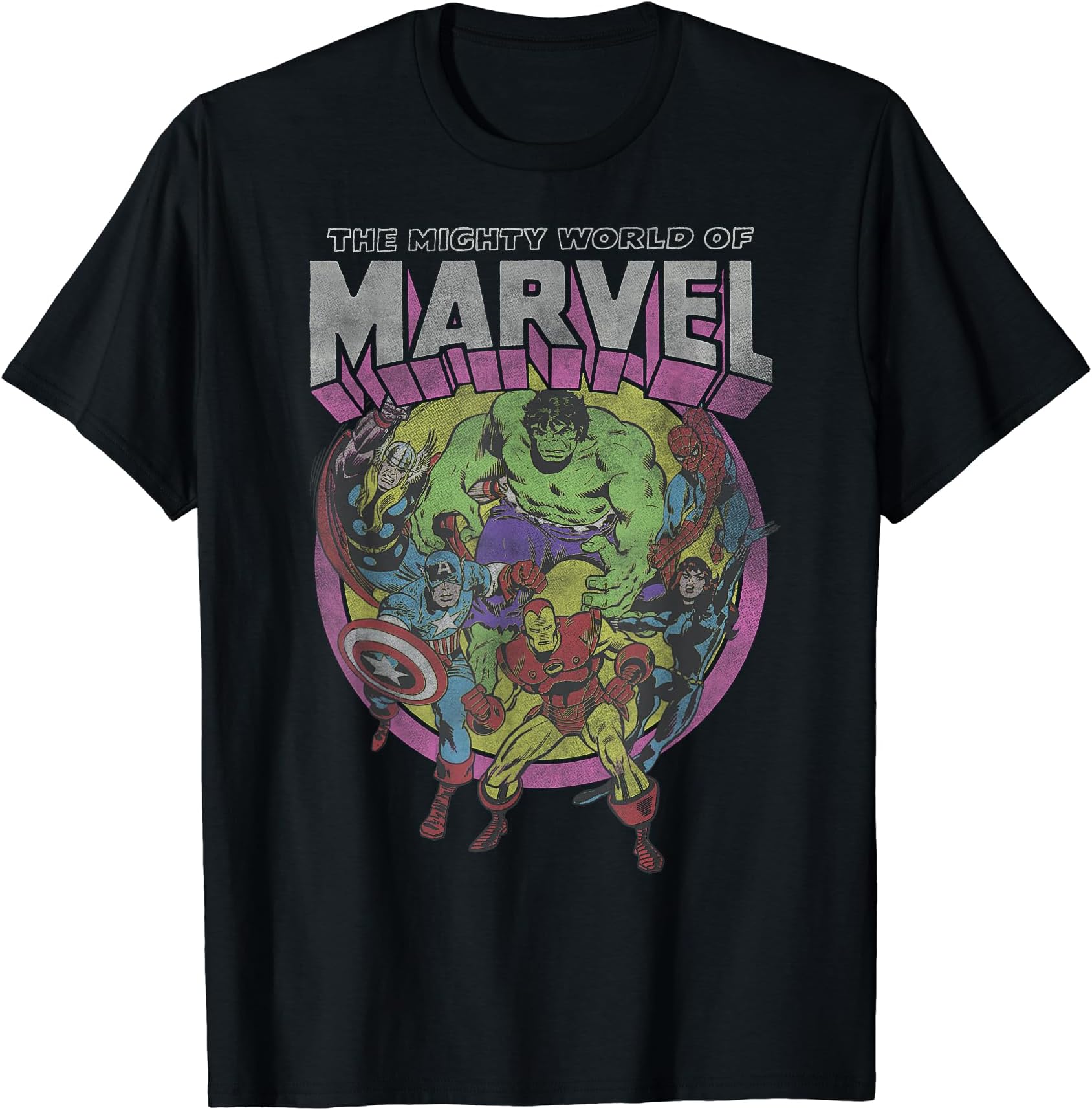 Avengers Mighty World of Marvel Group Shot T-Shirt