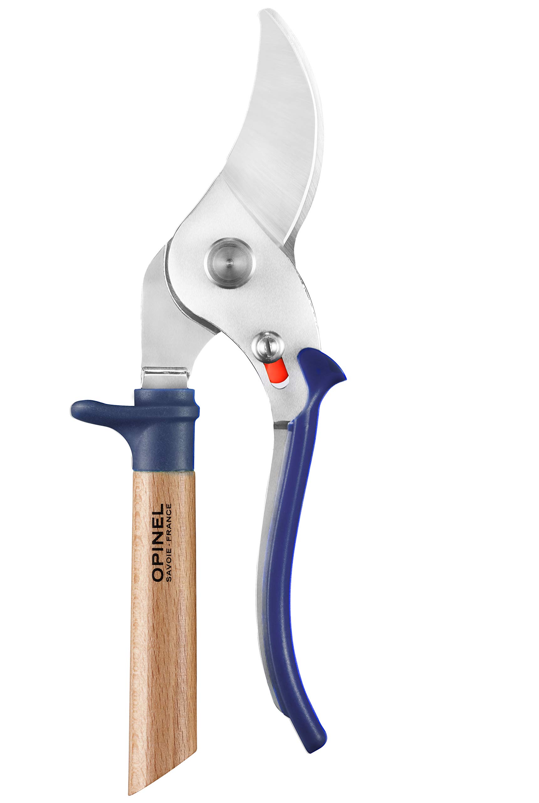 Opinel - Sécateur Ardoise - 3 Positions - Système de Verrouillage en Position Fermée - Lame Inox - Manche en Hêtre - Garde et Poignée Polyamide Confortable