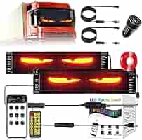 LED Teufelaugen Für Auto - 12x60cm Programmierbar Mit App Steuerung