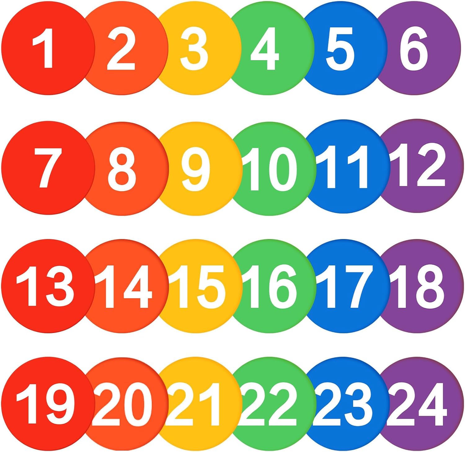24 Pieces 9 Inch Poly Spots, Anti-Slip Spot Markers Floor Spots, Waterproof Flat Filed Cones Poly Dots for Agility Drills, Basketball, Football Training, Sport Activities and Exercise
