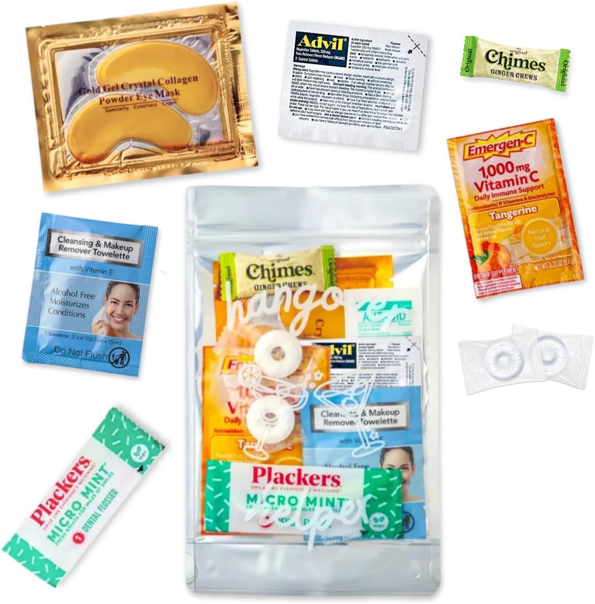 Casey Aileen Party Favor, Goodie Bag - 6 pack - Pre-Assembled Event Gift for Bachelorette Parties, Weddings, Birthdays, Girls Trips & Group Celebrations (5”x8”)
