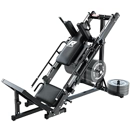 RitFit Leg Press Hack Squat Machine, Professional Adjustable Leg Press Machine for Home Gym with Linear Bearing, Full Lower Body Workout with Weight Storage