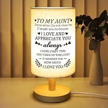 Gifts for Aunt from Niece, Aunt Birthday Gifts Table Lamp | Birthday Wedding Retirement Gifts for Aunt, Auntie Gifts for Women Desk Lamp with Wooden Stand