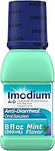 Imodium A-D Liquid Anti-Diarrheal Medicine with Loperamide HCl to Help Control Symptoms of Diarrhea Due to Acute, Traveler's Diarrhea, Mint Flavor, 8 fl. oz