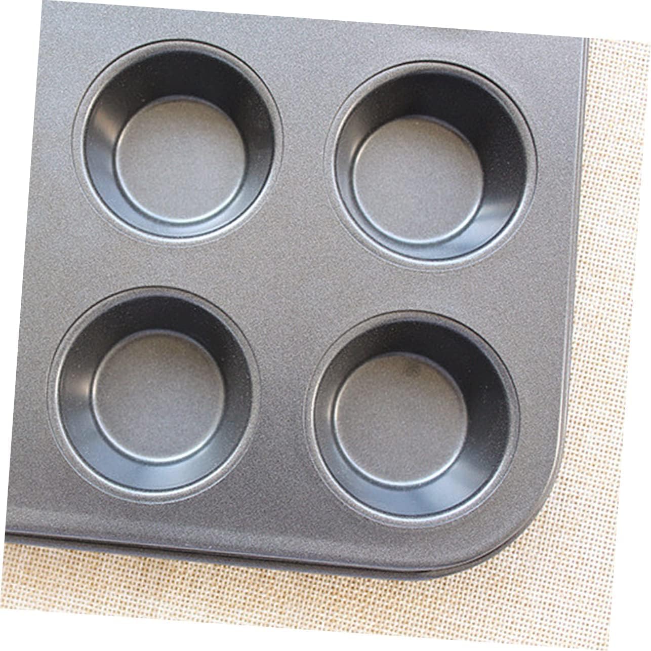 12 Cups Carbon Steel Non-Stick Muffin And Cupcake Baking Pan Bakeware For Home Cafe And Restaurant Easy To Clean And Perfect For Making Muffins
