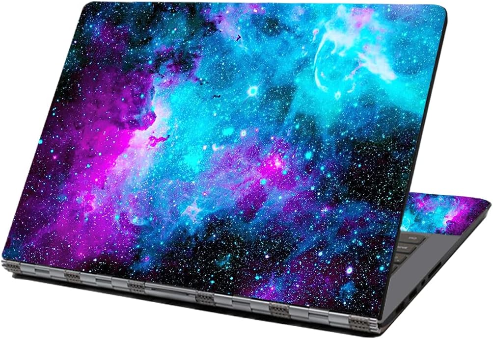 Laptop Skin Decal Sticker 13 Inch 13.3 Inch 14 Inch 15 Inch 15.4 15.6 Inch Laptop Vinyl Skin Sticker Cover Art Decal Protector Notebook PC (Blue Galaxy)