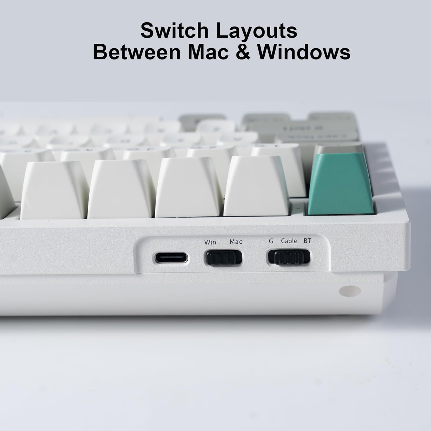 Keychron Q3 Max Wireless Custom Mechanical Keyboard, Full Aluminum 2.4 GHz Bluetooth QMK TKL Layout RGB with Hot-swappable Gateron Red Switch Compatible with Mac Windows Linux, Shell White - Image 7