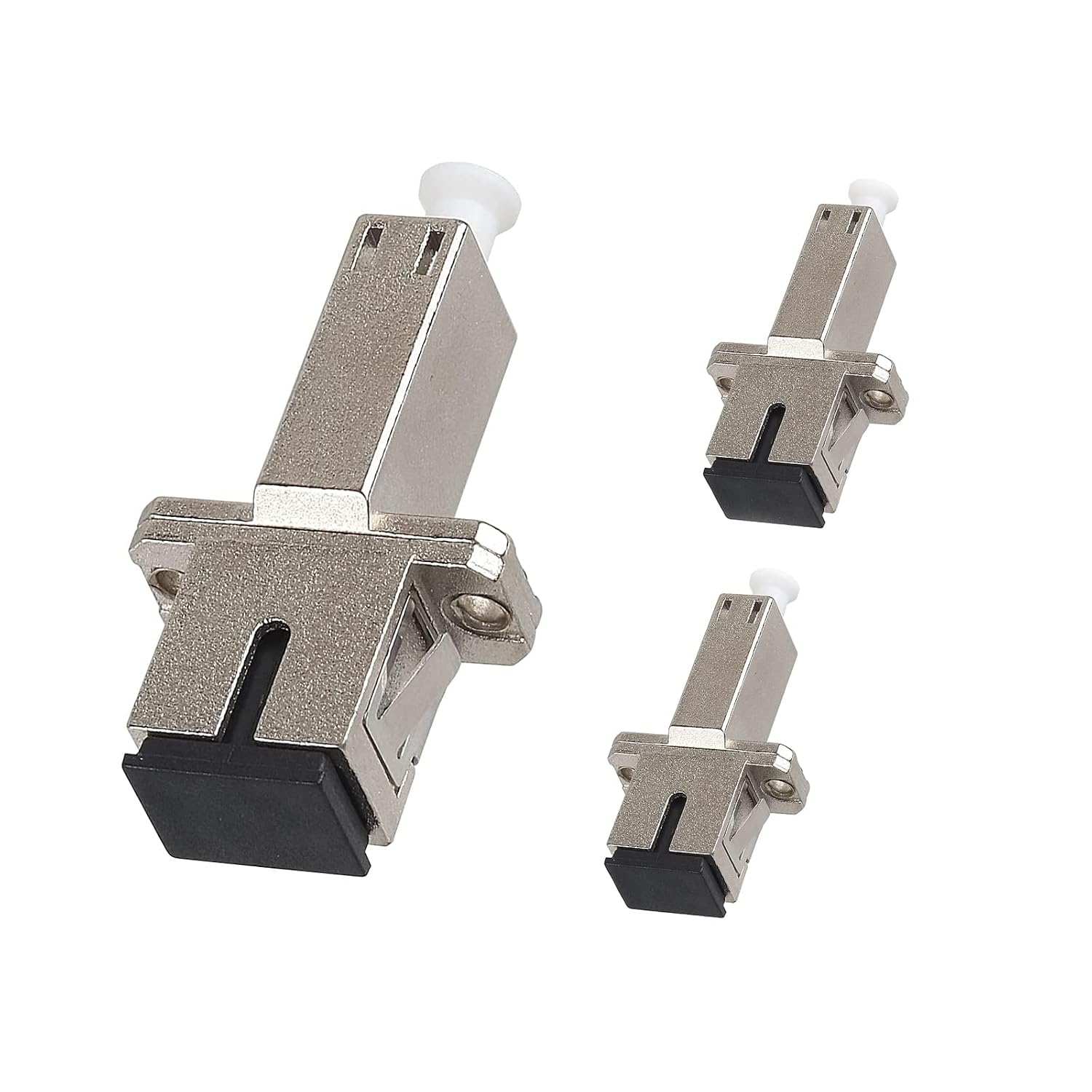 3 pcs LC to SC Adapter (Female to Female) UPC Singlemode Fiber Optical Adapter Connectors UPC Singlemode Fiber Optical Adapter SC Female to LC Female Coupler Single Mode