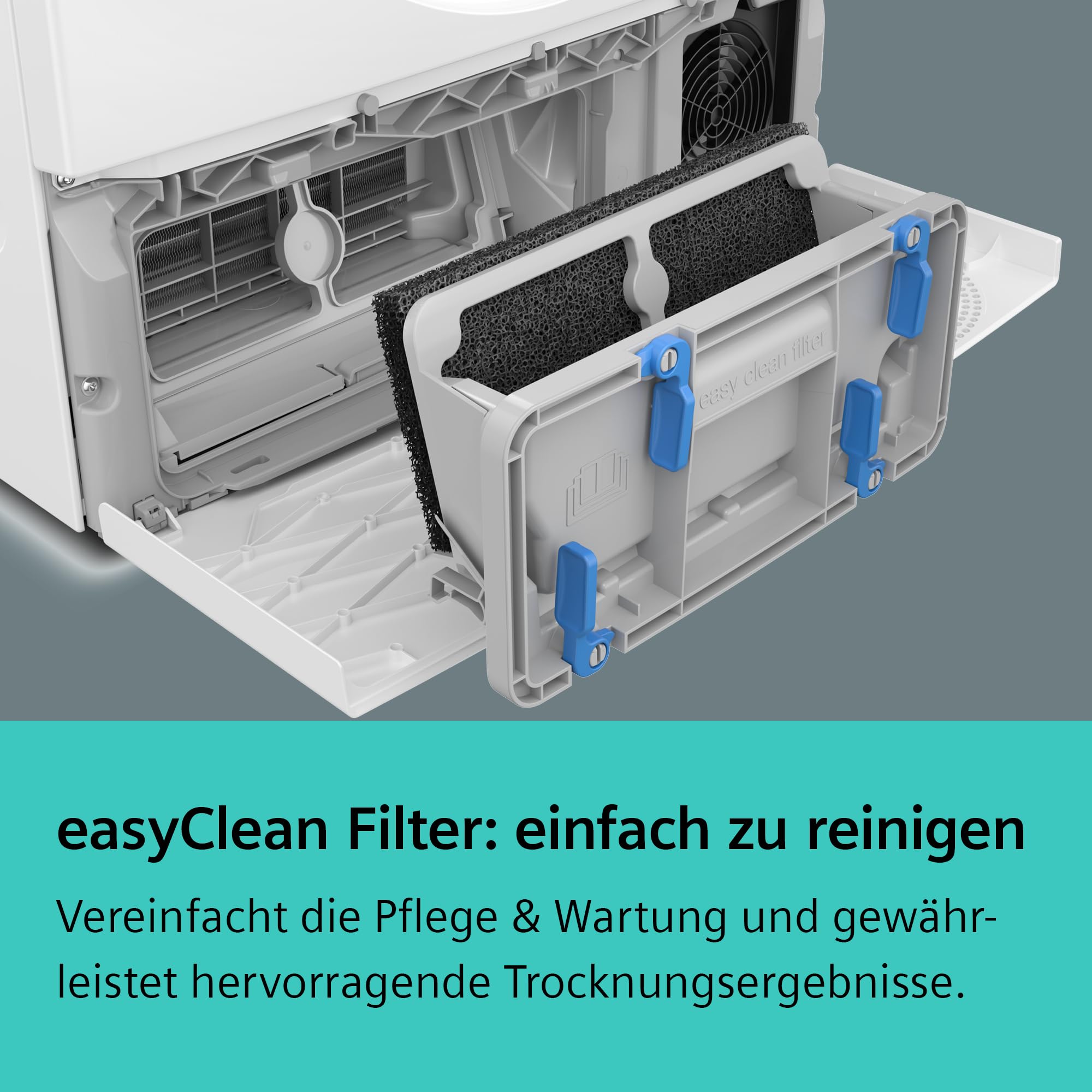 Siemens WQ43G2D0EM, iQ500, Smarter Wärmepumpentrockner 9 kg, autoDry, speedPack, Reversierende Trommel, Nachlegefunktion, halbe Beladung, Trommelinnenbeleuchtung, Weiß