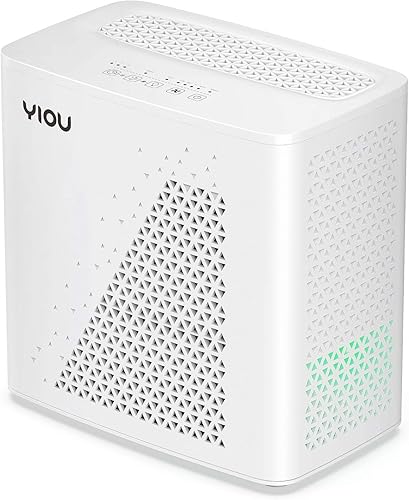 YIOU Purificador de aire, habitación grande de hasta 547 pies cuadrados, filtro HEPA verdadero H13 para incendios forestales, pelo de mascotas,
