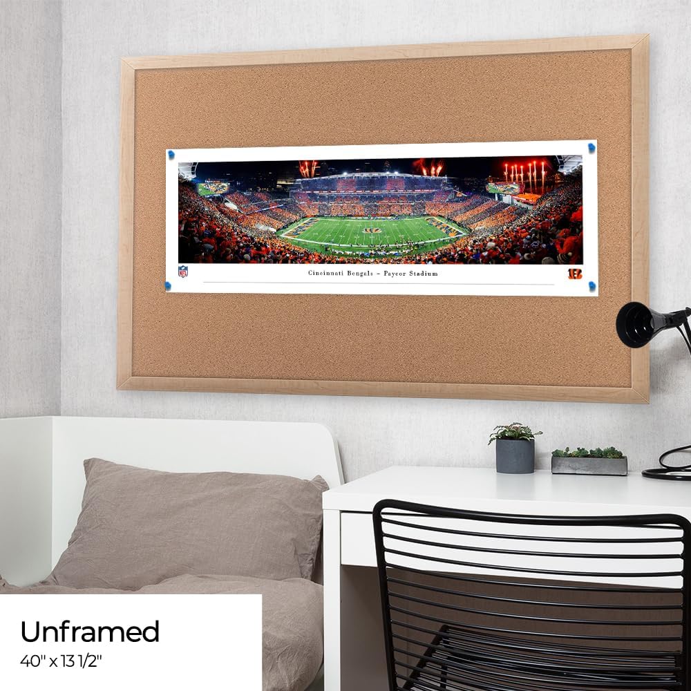 Cincinnati Bengals, Stripe - Unframed 40 x 13.5 Poster by Blakeway Panoramas