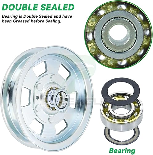 Miniatura 6 de 033-2000-00 Polea tensora plana reemplaza 033-7201-00, 033-7201-25, 033-8000-00, rotativa 15422 para Bad Boy ZT Series 48", 50", 54" y 60" Decks,