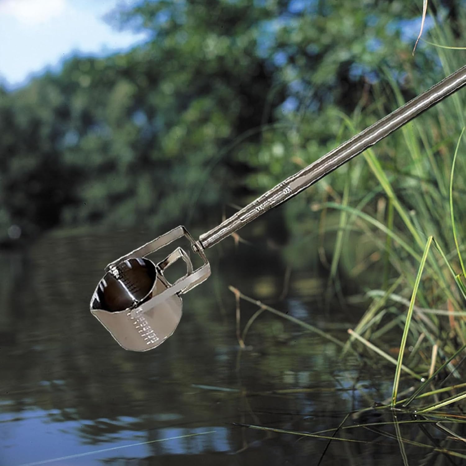 Telescopic Stainless Steel Water Sampler,Water Sampler for Water Testing, Lab Sampling(500ml,1.5 m-7 m)