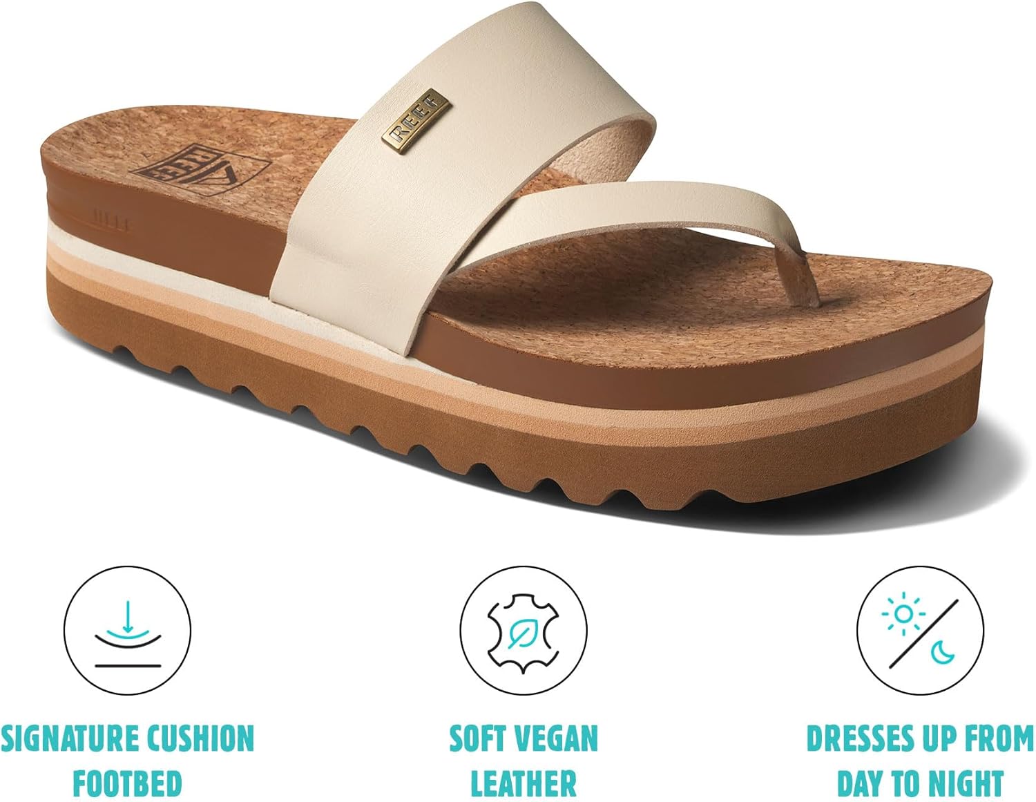 REEF Women's Cushion Sol Hi Platform Sandals - Image 5