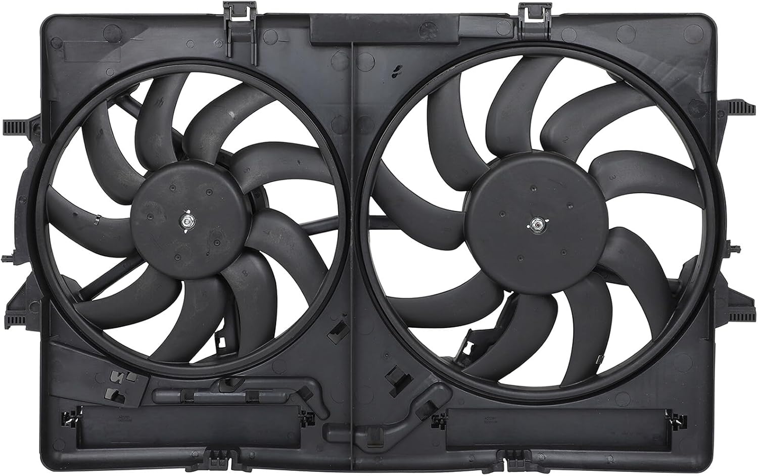 SCITOO 620839 Radiator Dual Cooling Fan Compatible for 2007-2016 for A4 2013-2016 for A4 allroad 2009-2016 for A4 Quattro 2010-2016 for A5