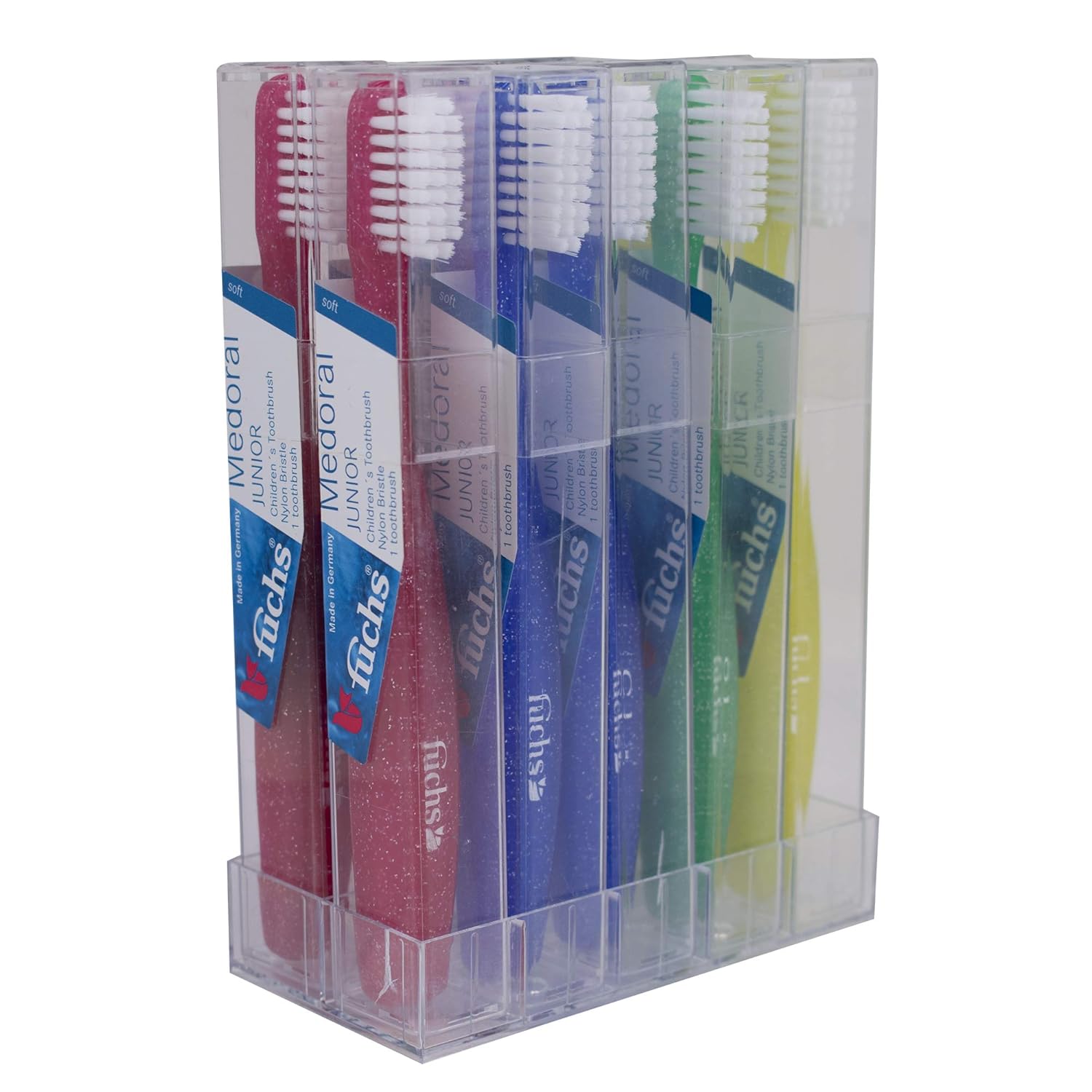 FUCHS Junior Medoral Nylon Toothbrush Soft, 10 Count