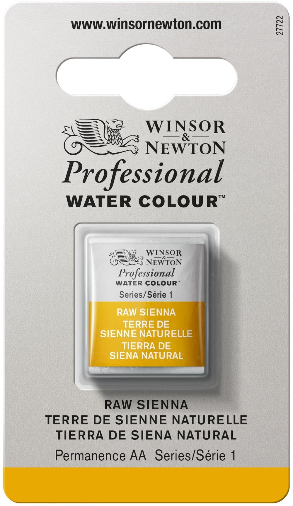 Winsor & Newton Half Pan Professional Water Colour, Raw Sienna